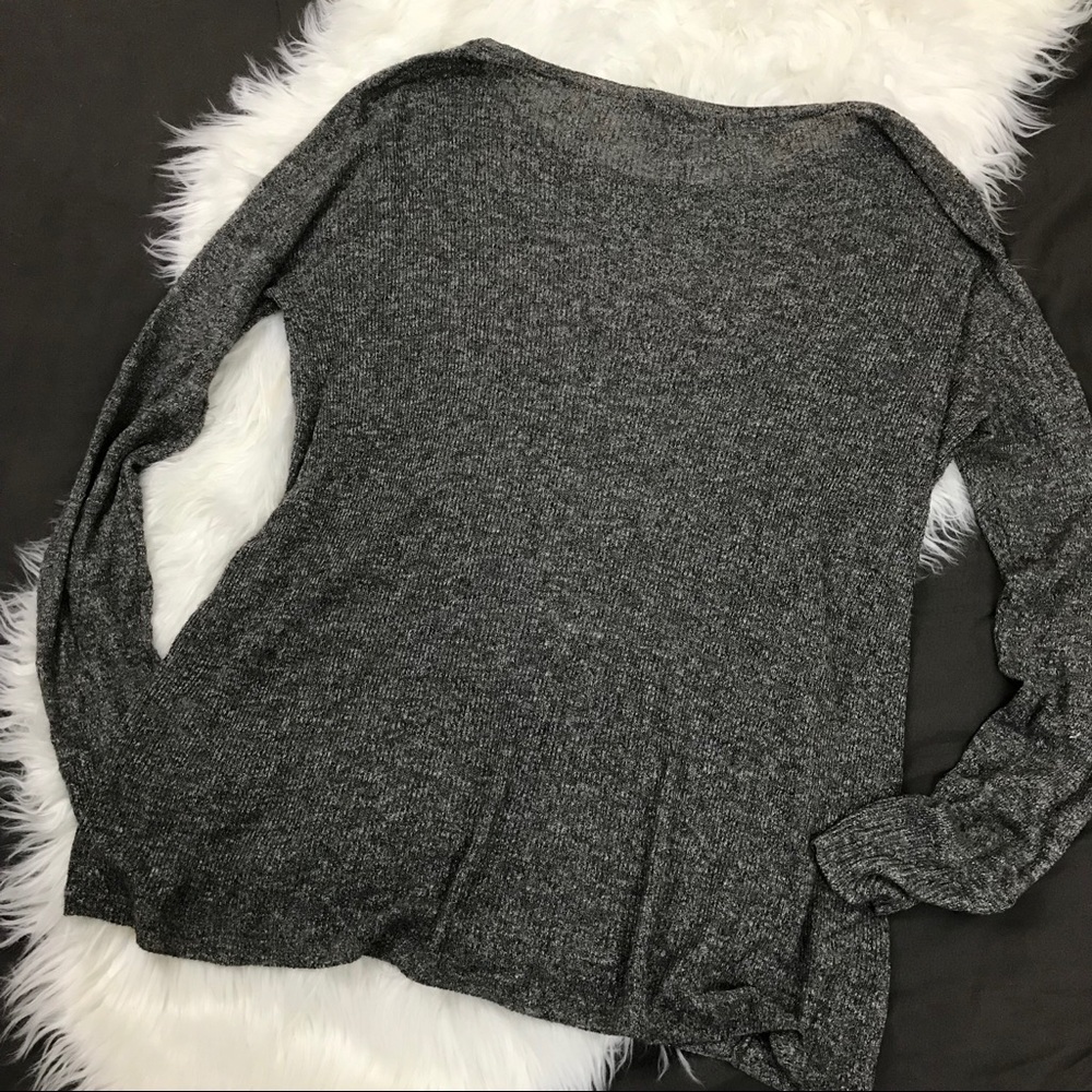 Vince lightweight linen knit sweater charcoal - Picture 6 of 6